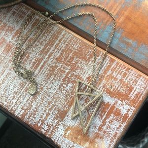 Double triangle necklace